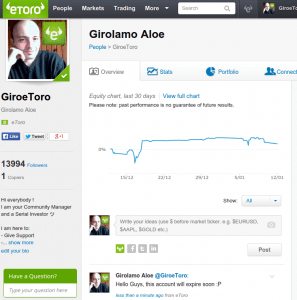 GiroeToro Profile - The Last Screenshot - eToro Career