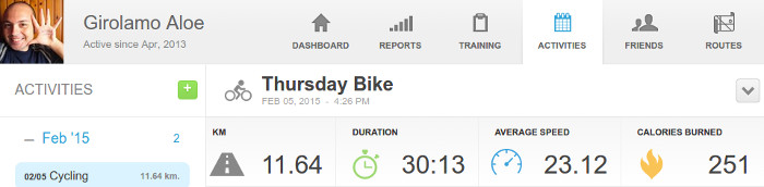 150205 - Average Speed 23.1 Km/h, my New Personal Record Cycling