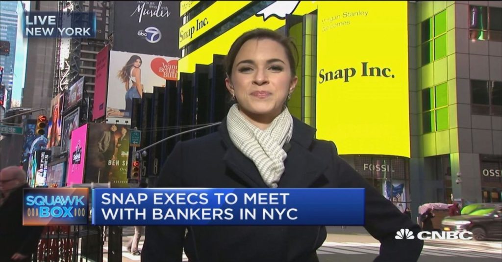Upcoming IPO in Share Market - CNBC - SNAP Roadshow hits NYC